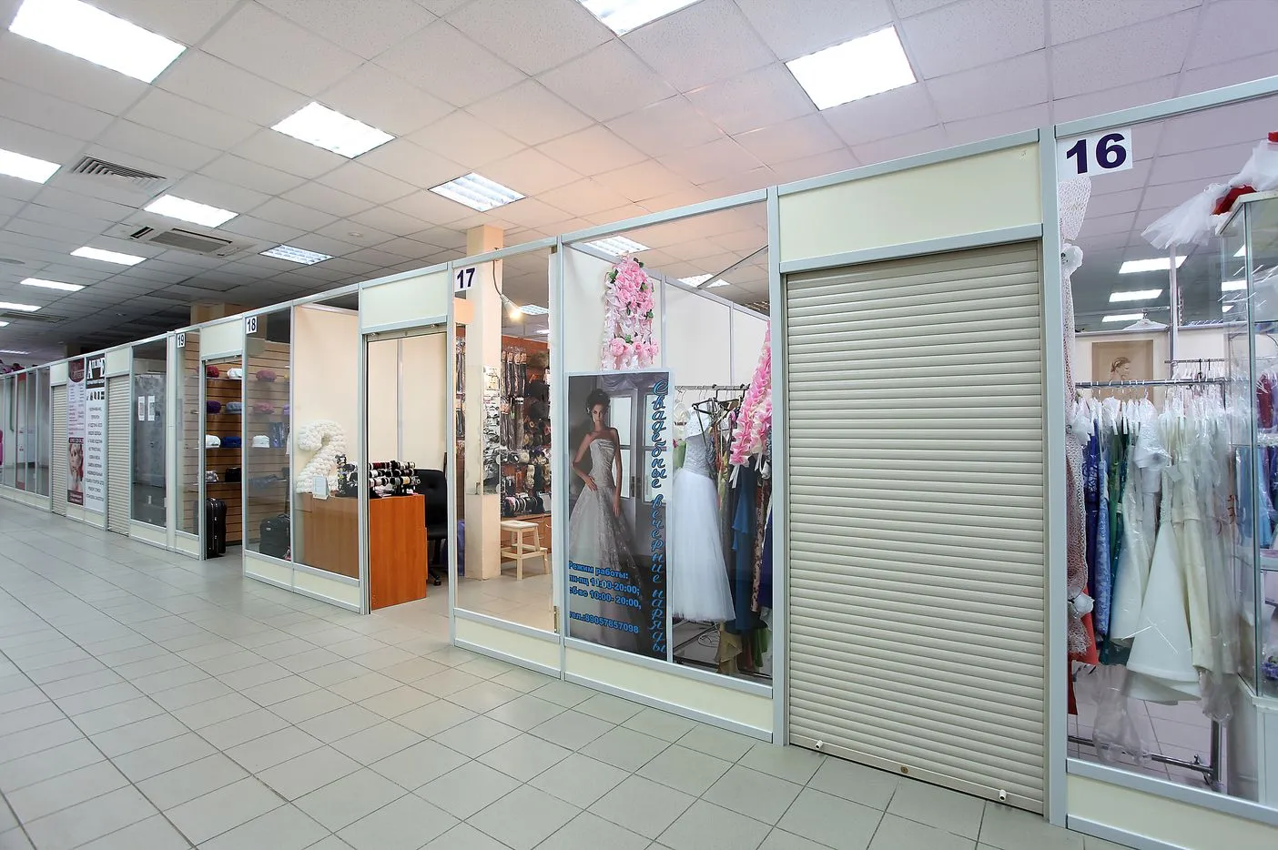 Легкие торговые перегородки LOTTA